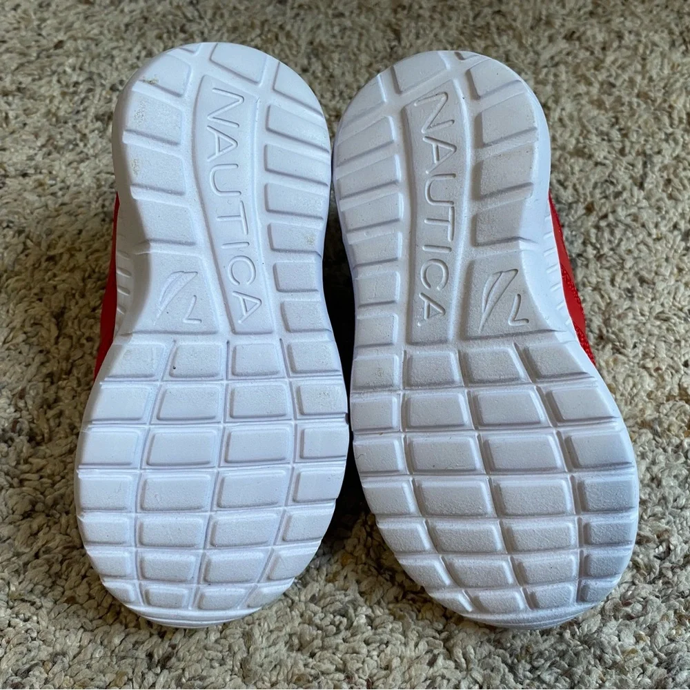 Nautica boys size 7 toddler shoes sneakers red Towhee